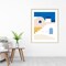 Simple Santorini I by Victoria Barnes Wood Framed Wall Art Print 33 in. W x 41 in. H